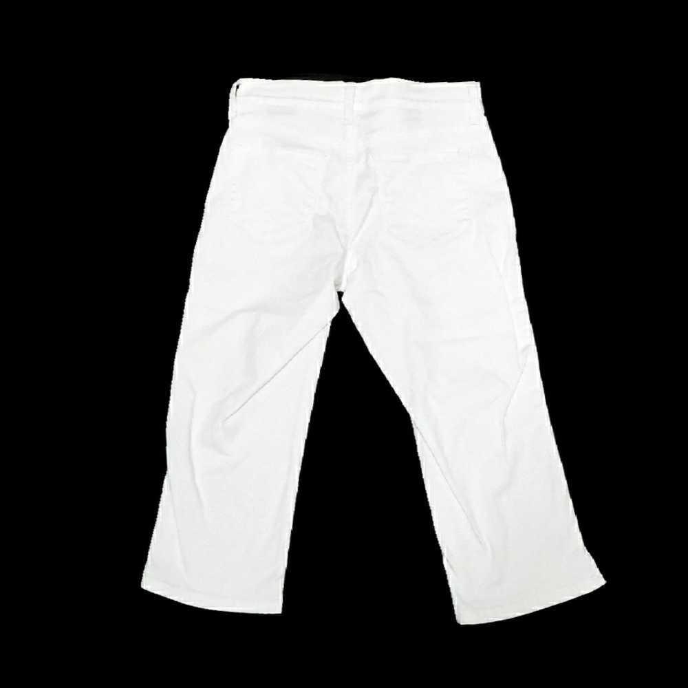 NYDJ WOMENS WHITE STRETCH 2P DENIM CROP JEANS - Picture 5 of 6